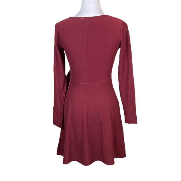 Planet Gold Long Sleeve Fit And Flare Dress, Size S - Picture 3 of 6